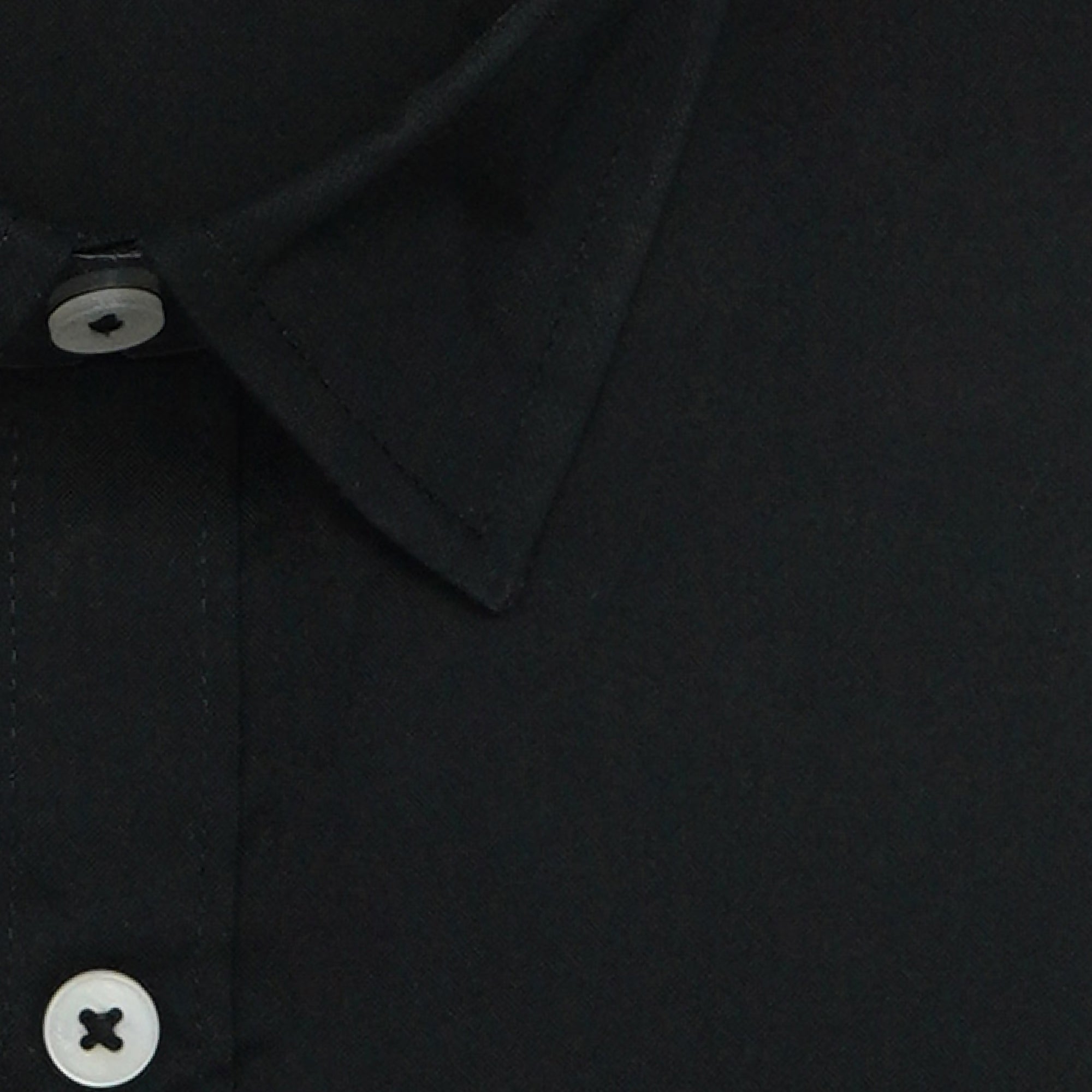 Men's 100% Cotton Plain Full Sleeves Shirts (Black)