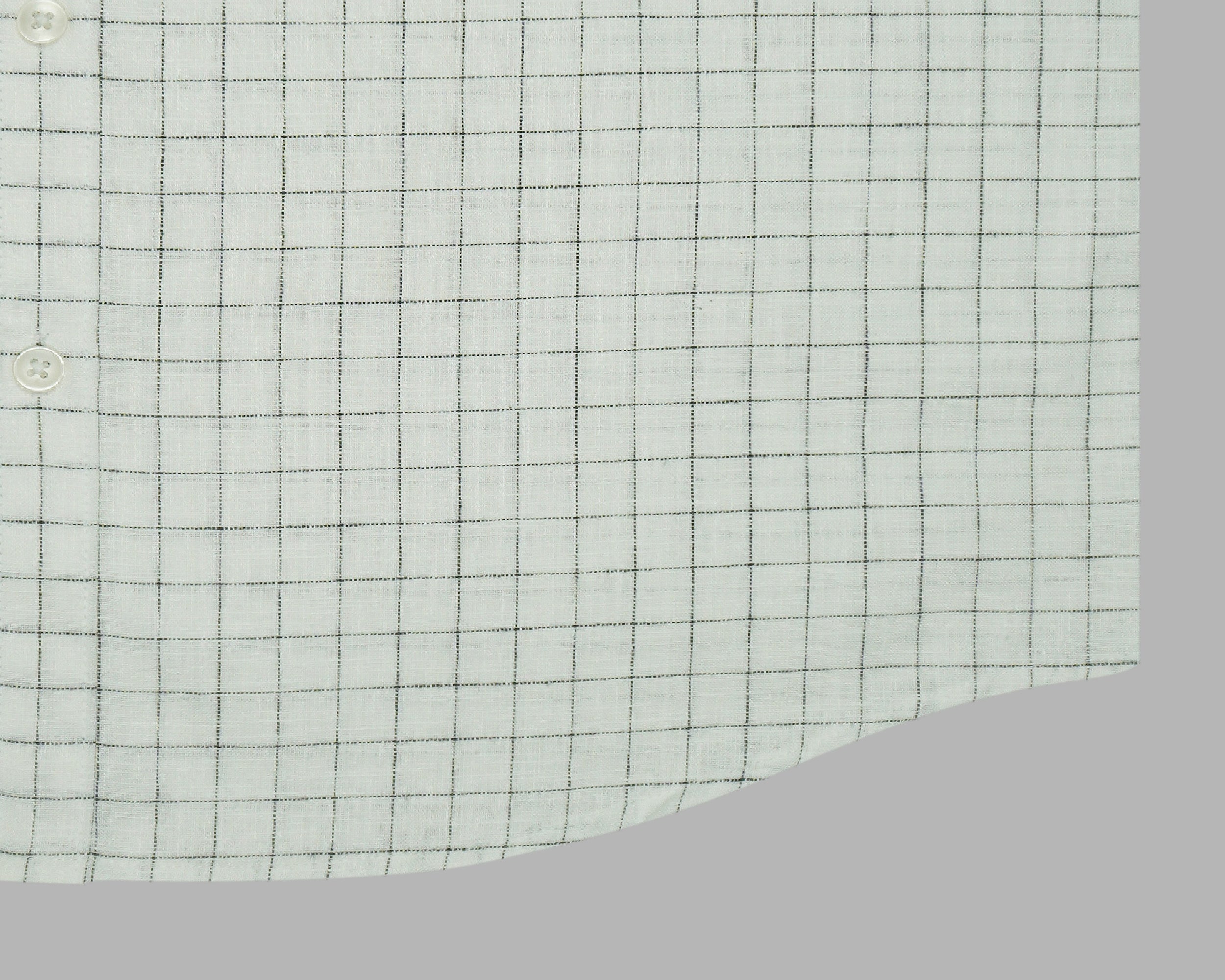 Men's 100% Cotton Checkered Half Sleeves Shirt (Grey)