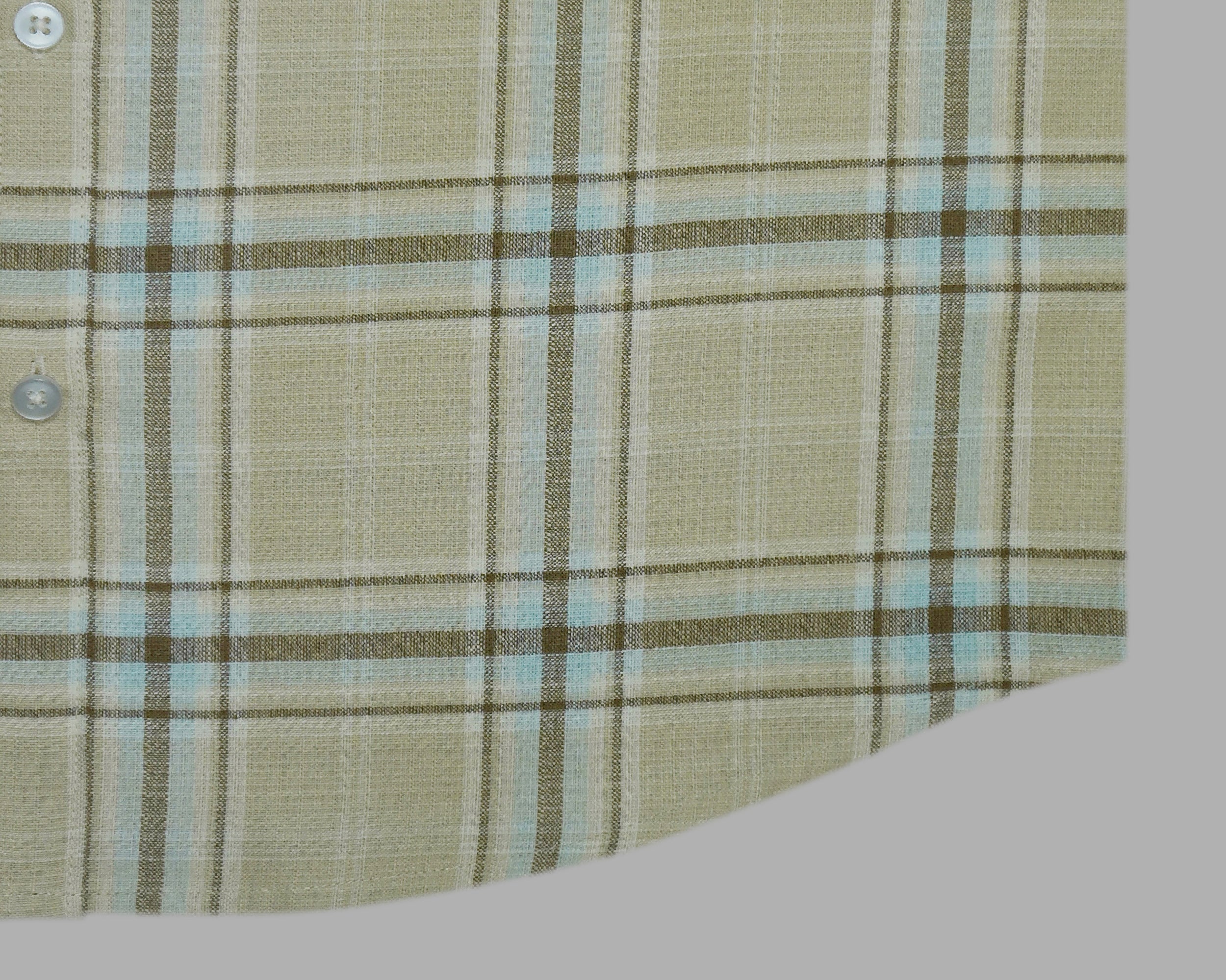 Men's 100% Cotton Checkered Half Sleeves Shirts (Brown)