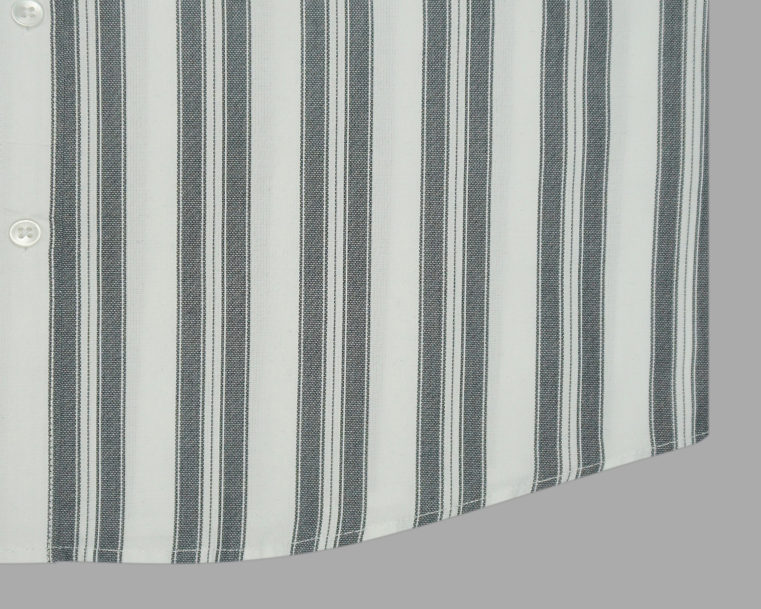 Men's 100% Cotton Striped Half Sleeves Shirts (Black)
