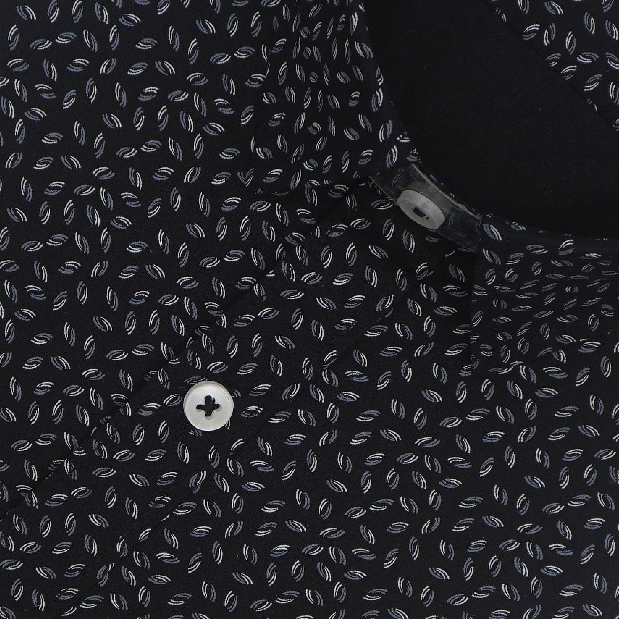 Men's 100% Cotton Printed Half Sleeves Shirts (Black)