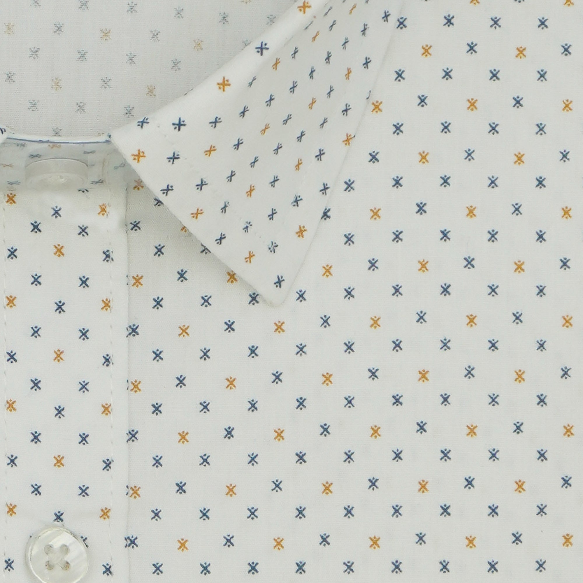 Men's 100% Cotton Printed Half Sleeves Shirts (Yellow)