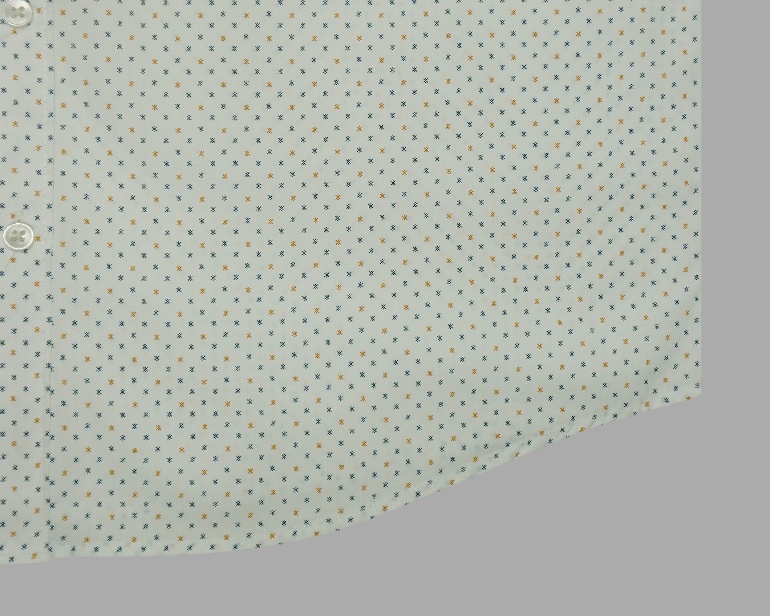 Men's 100% Cotton Printed Half Sleeves Shirts (Yellow)
