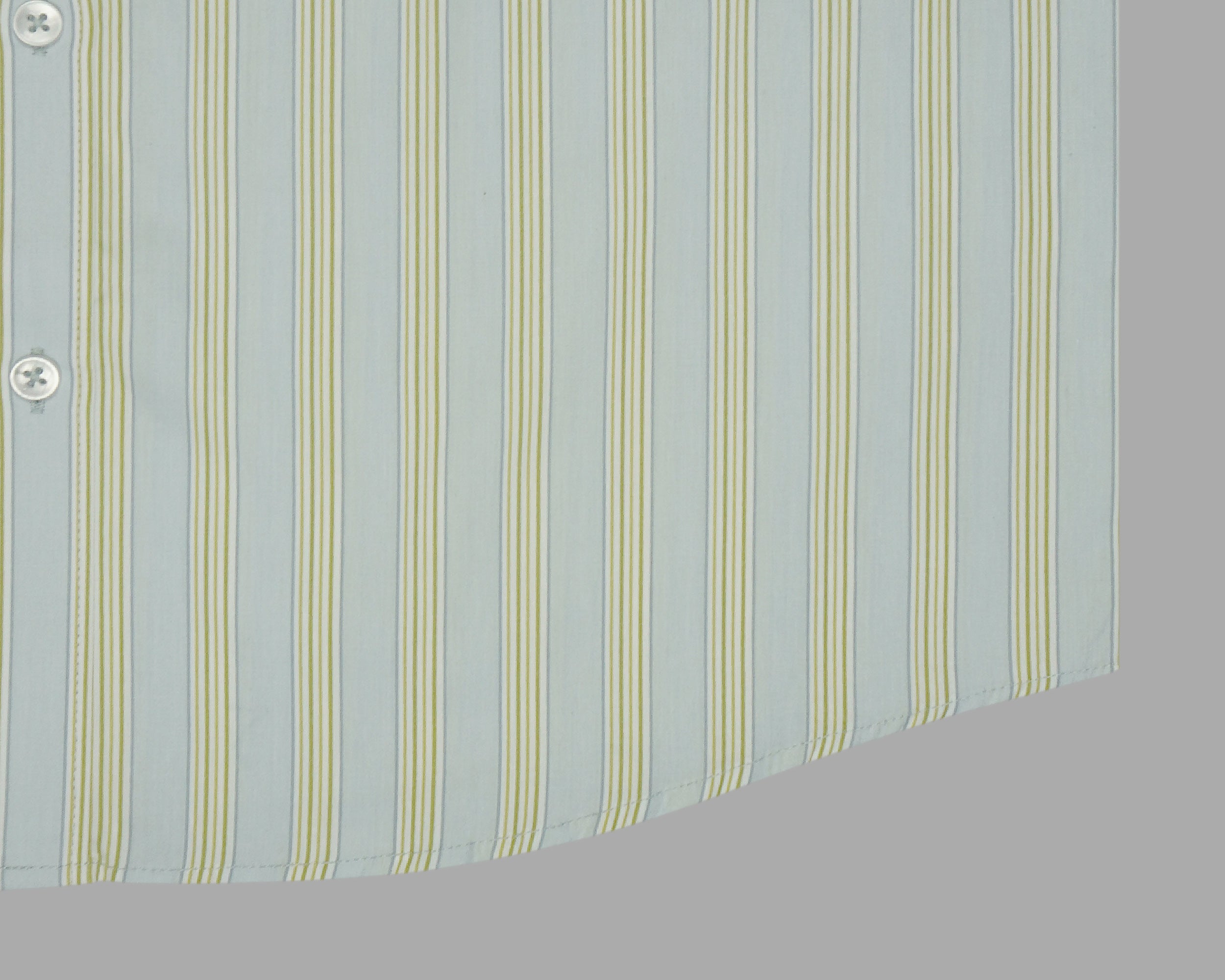 Men's 100% Cotton Striped Half Sleeves Shirts (Grey)