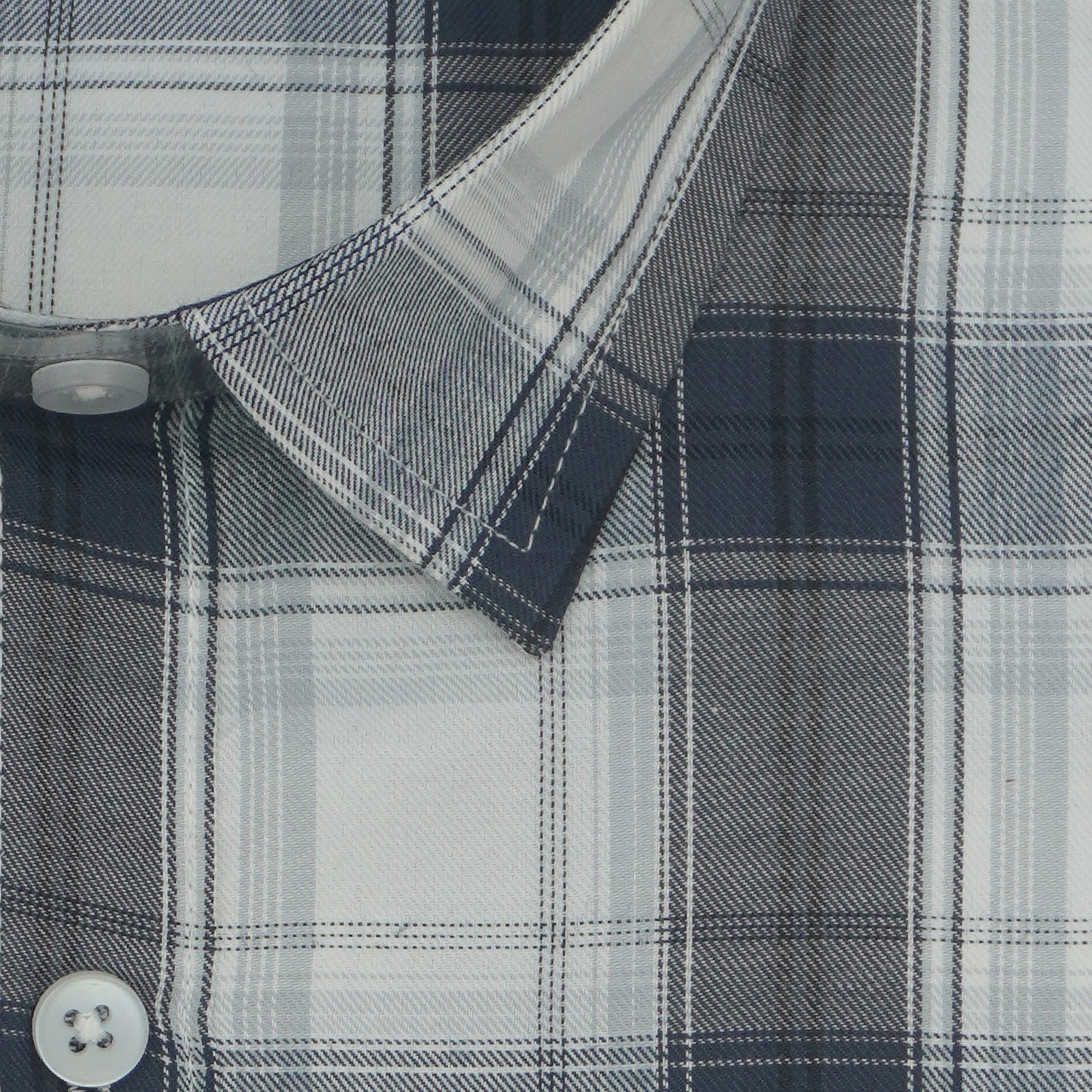 Men's 100% Cotton Checkered Half Sleeves Shirts (Black)