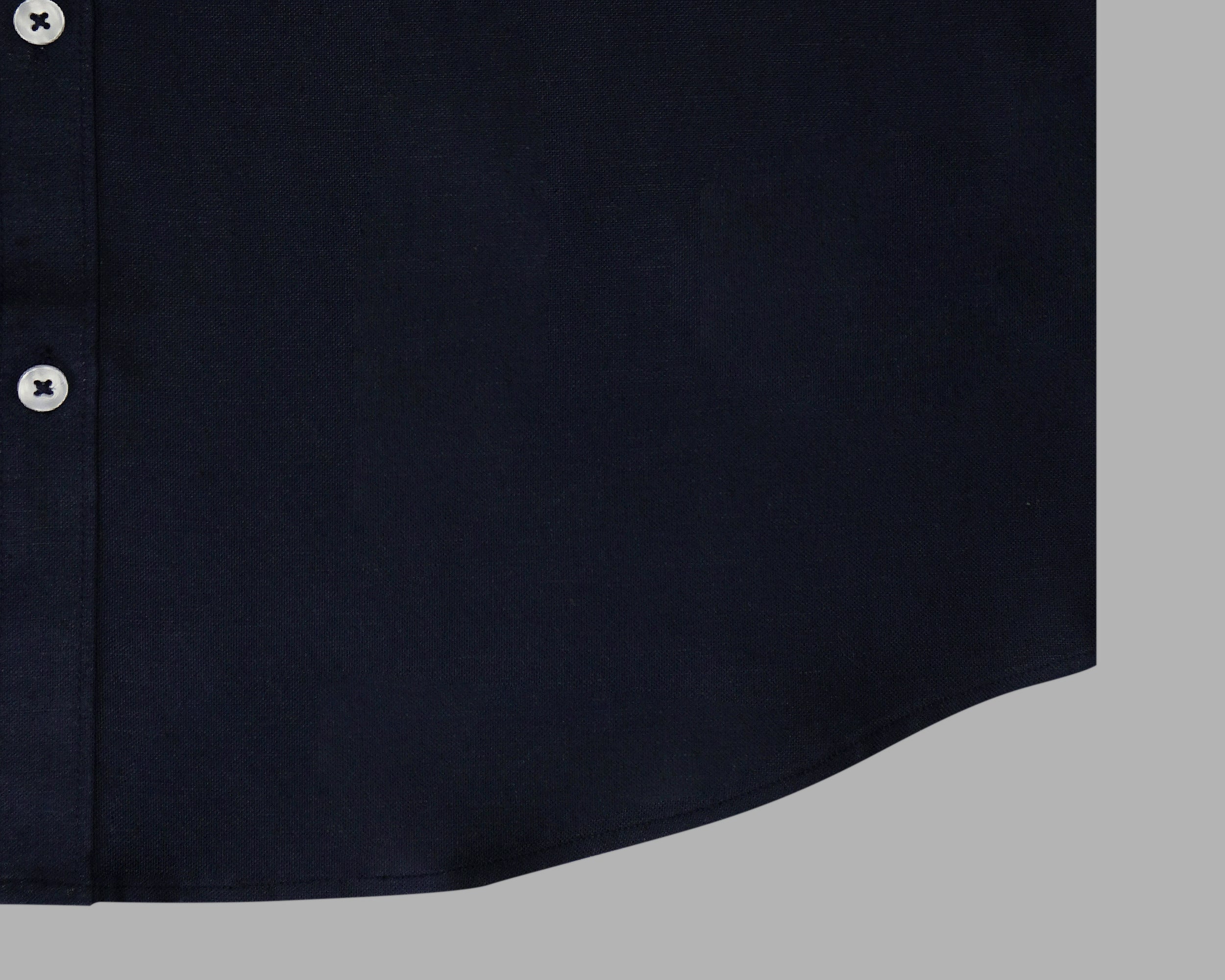 Men's 100% Cotton Plain Solid Half Sleeves Shirt (Navy)