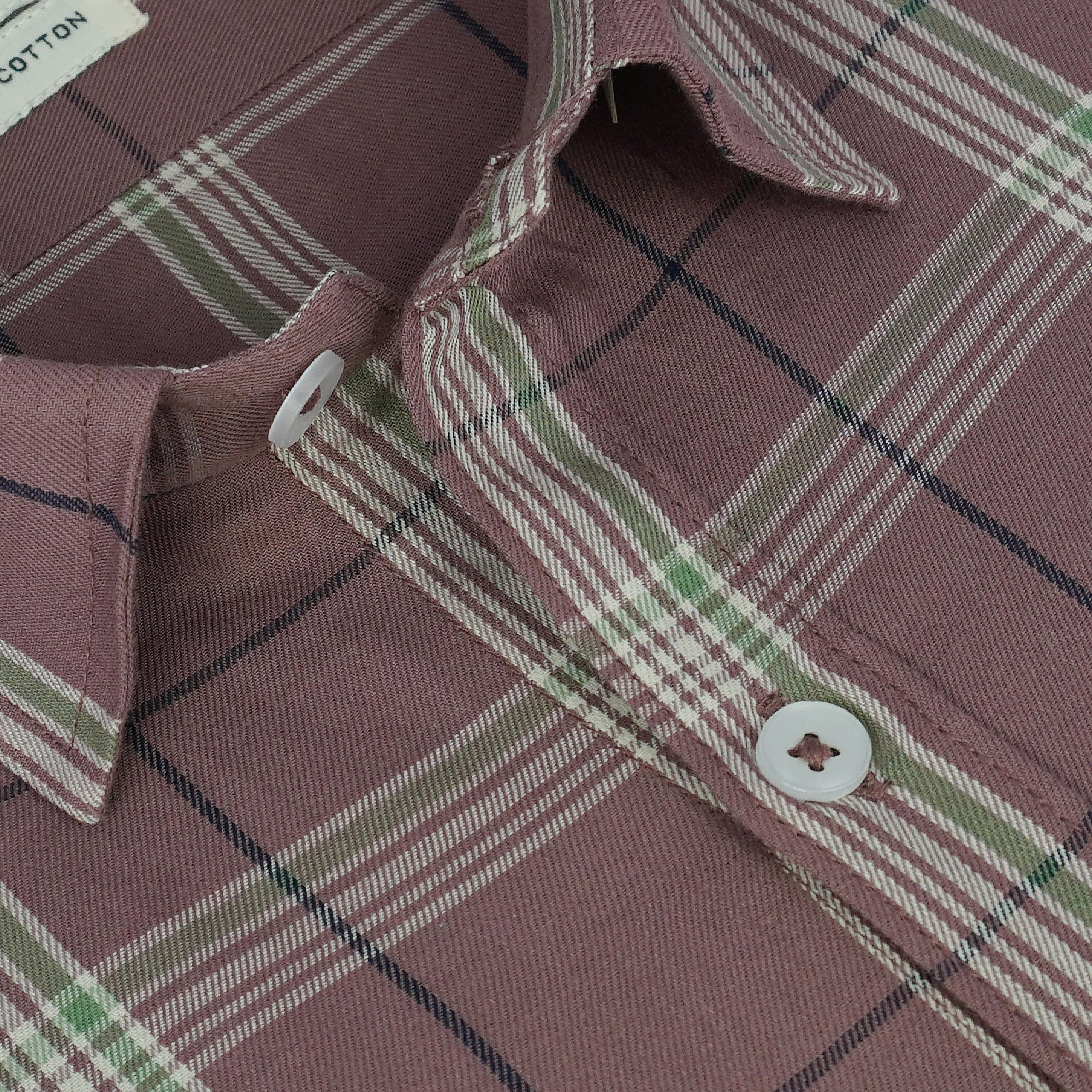 Men's 100% Cotton Checkered Half Sleeves Shirt (Multicolor)