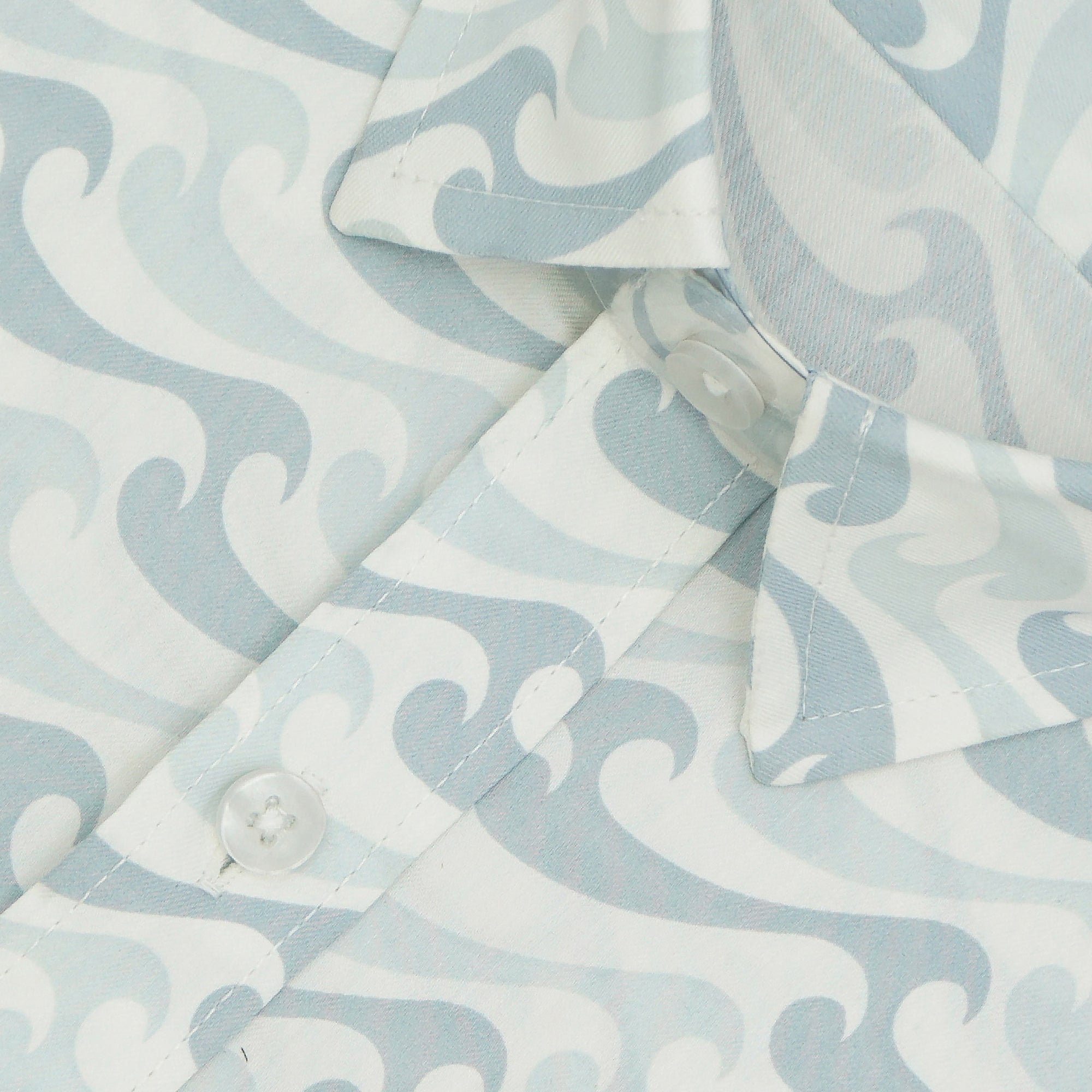 Men's 100% Cotton Printed Half Sleeves Shirt (White)