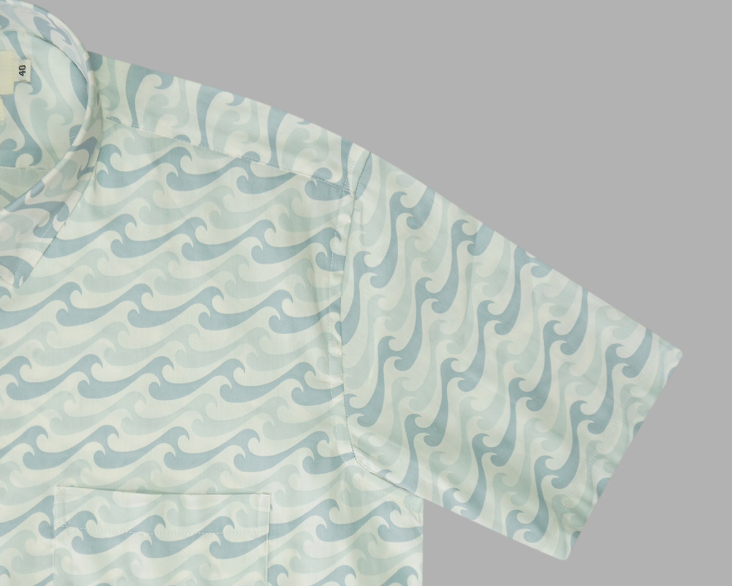 Men's 100% Cotton Printed Half Sleeves Shirt (White)