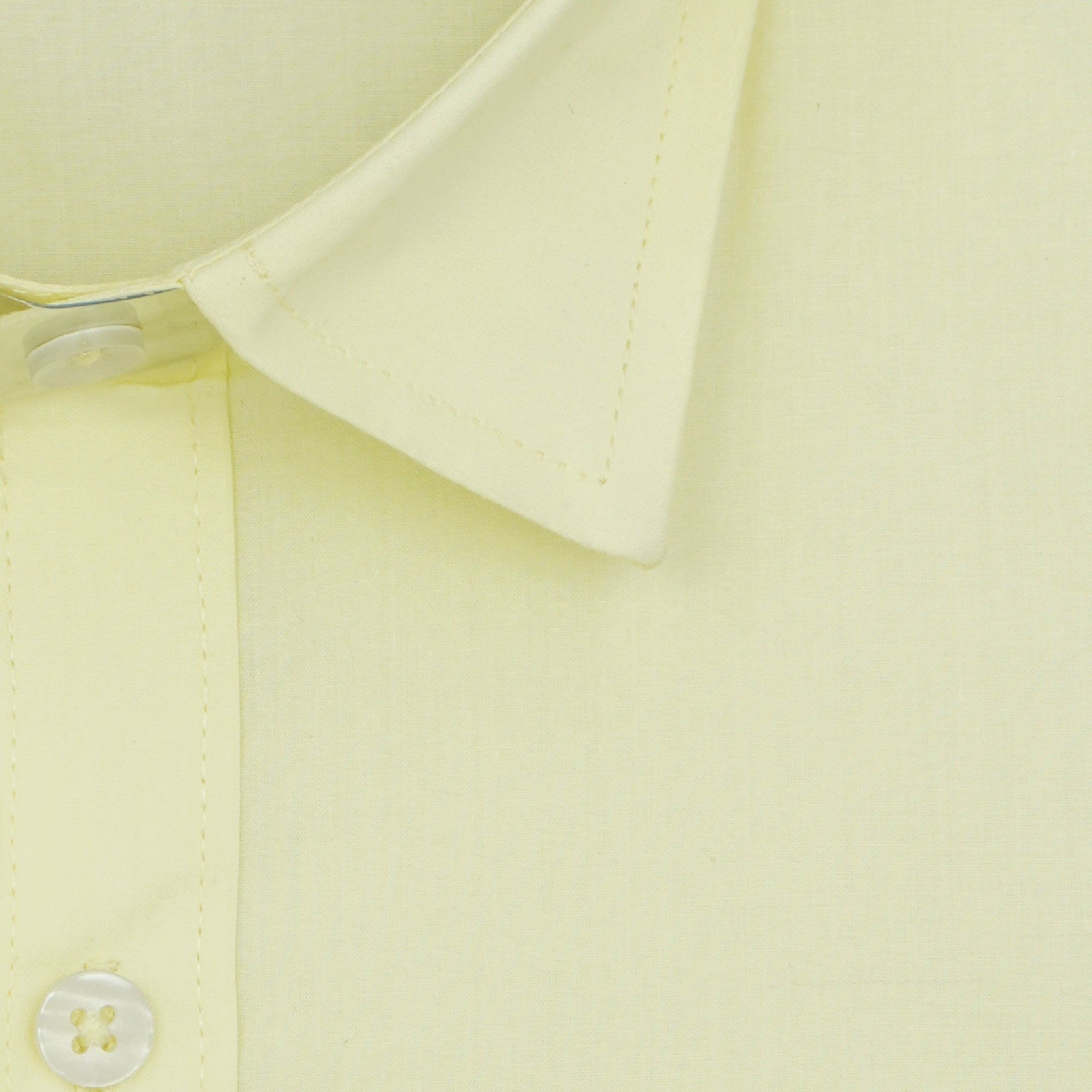 Men's 100% Cotton Plain Solid Half Sleeves Shirt (Yellow)