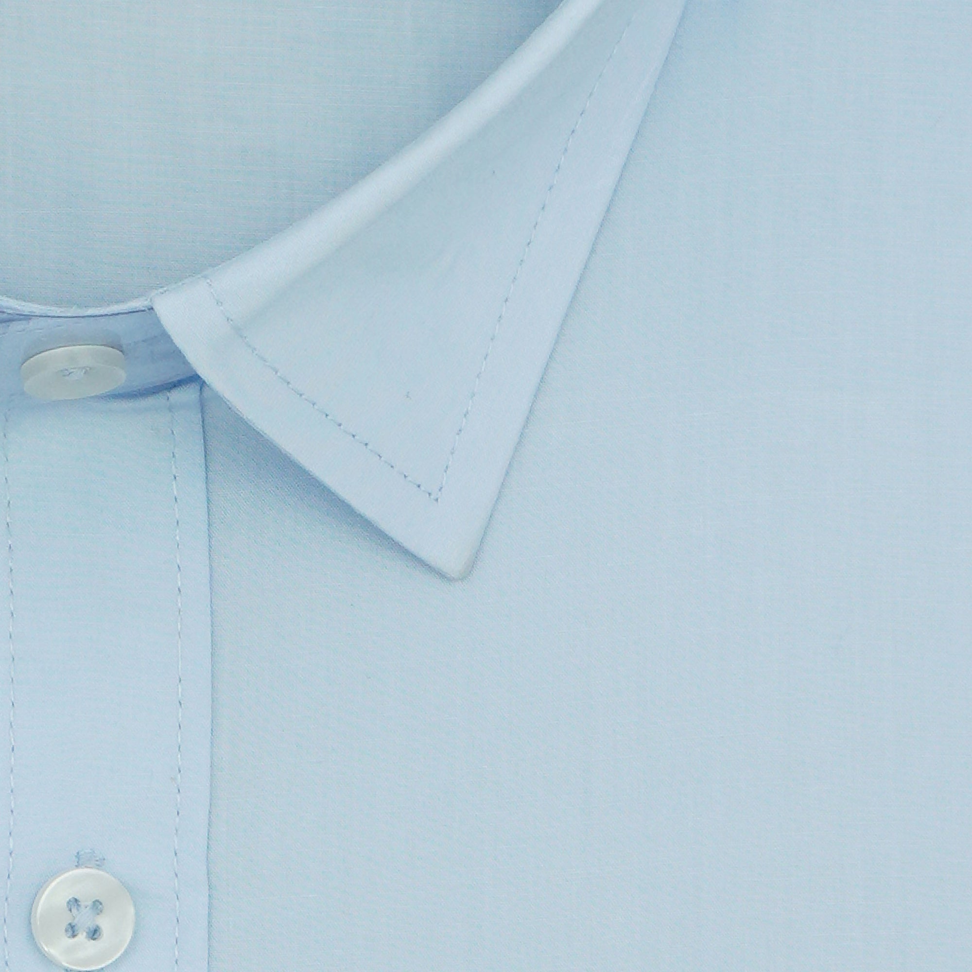 Men's 100% Cotton Plain Solid Half Sleeves Shirt (Blue)