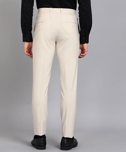 Bare Leisure Men Solid Slim Fit Beige Trousers - Selling Fast at  Pantaloons.com
