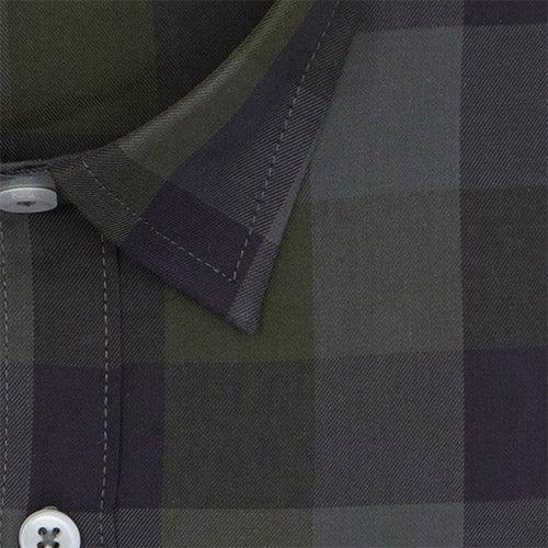 Men's 100% Cotton Big / Buffalo Checkered Half Sleeves Shirt (Multicolor)