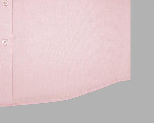 Men's 100% Cotton Dobby Self Design Full Sleeves Shirt (Pink)
