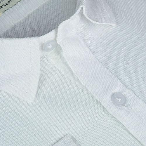 Men's 100% Cotton Jacquard Self Design Full Sleeves Shirt (White)