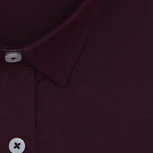 Men's 100% Cotton Plain Solid Full Sleeves Shirt (Maroon)