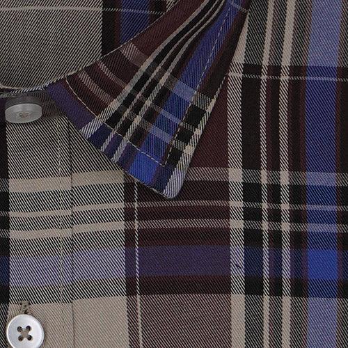 Men's 100% Cotton Tartan Checks Half Sleeves Shirt (Multicolor)