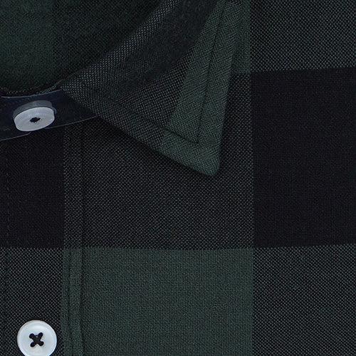 Men's Winter Wear Cottswool Big / Buffalo Checkered Full Sleeves Shirt (Grey)