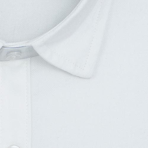 Men's Winter Wear Cottswool Plain Solid Full Sleeves Shirt (White)