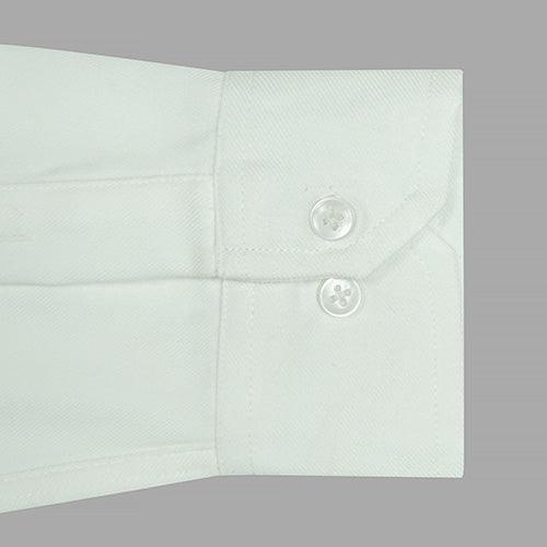 Men's Winter Wear Cottswool Plain Solid Full Sleeves Shirt (White)