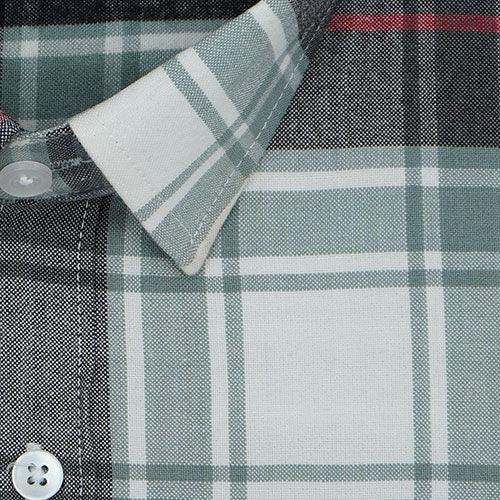 Men's Winter Wear Cottswool Tartan Checkered Full Sleeves Shirt (White)