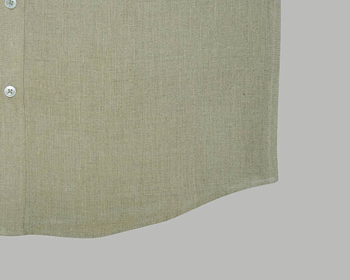 Men's 100% Linen Plain Solid Half Sleeves Regular Fit Formal Shirt (Ivory) FSH1200156_6