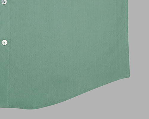 Men's 100% Cotton Plain Solid Half Sleeves Shirt (Sea Green) FSH400114_6