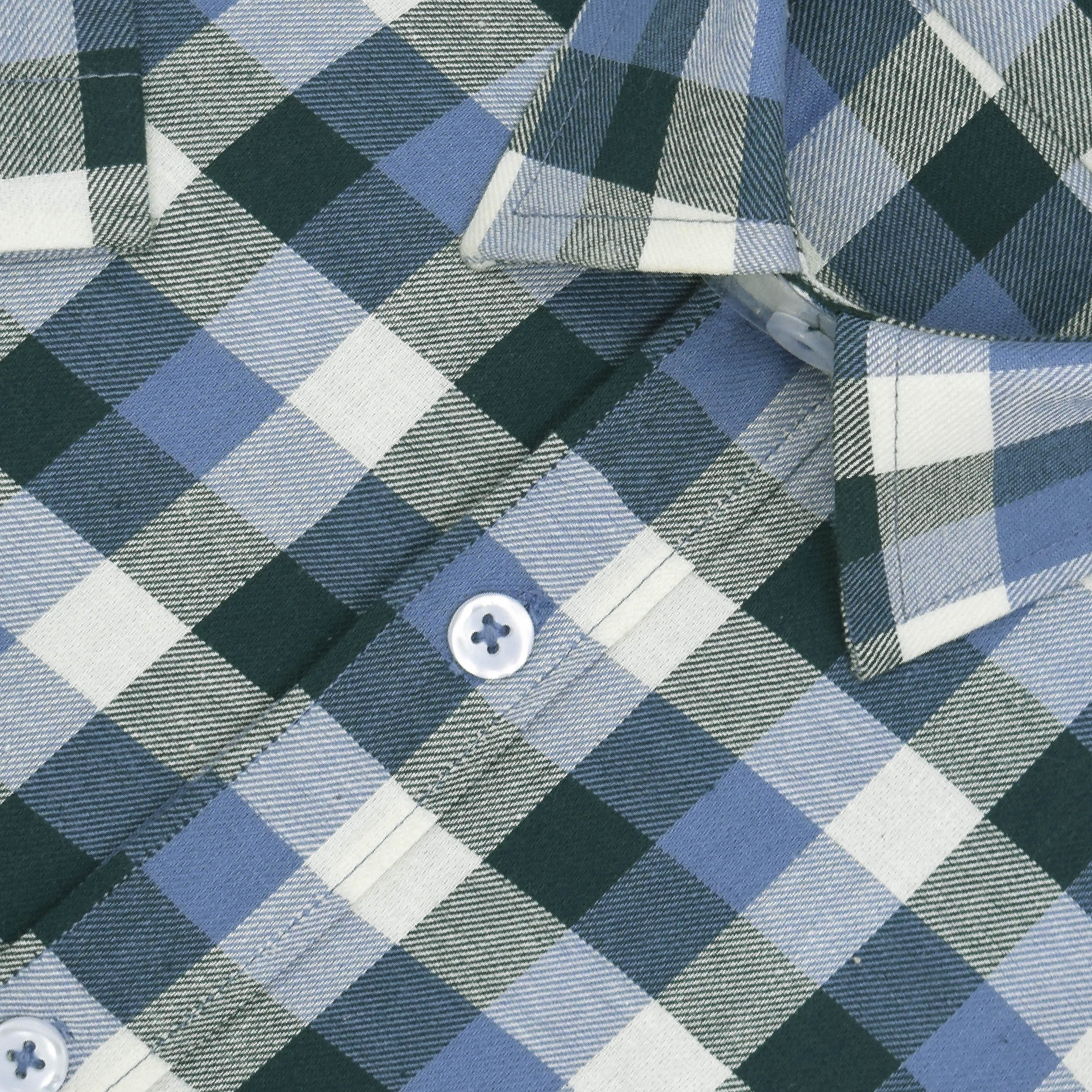 Men's 100% Cotton Gingham Checkered Half Sleeves Shirt (Multicolor) FSH503753_3