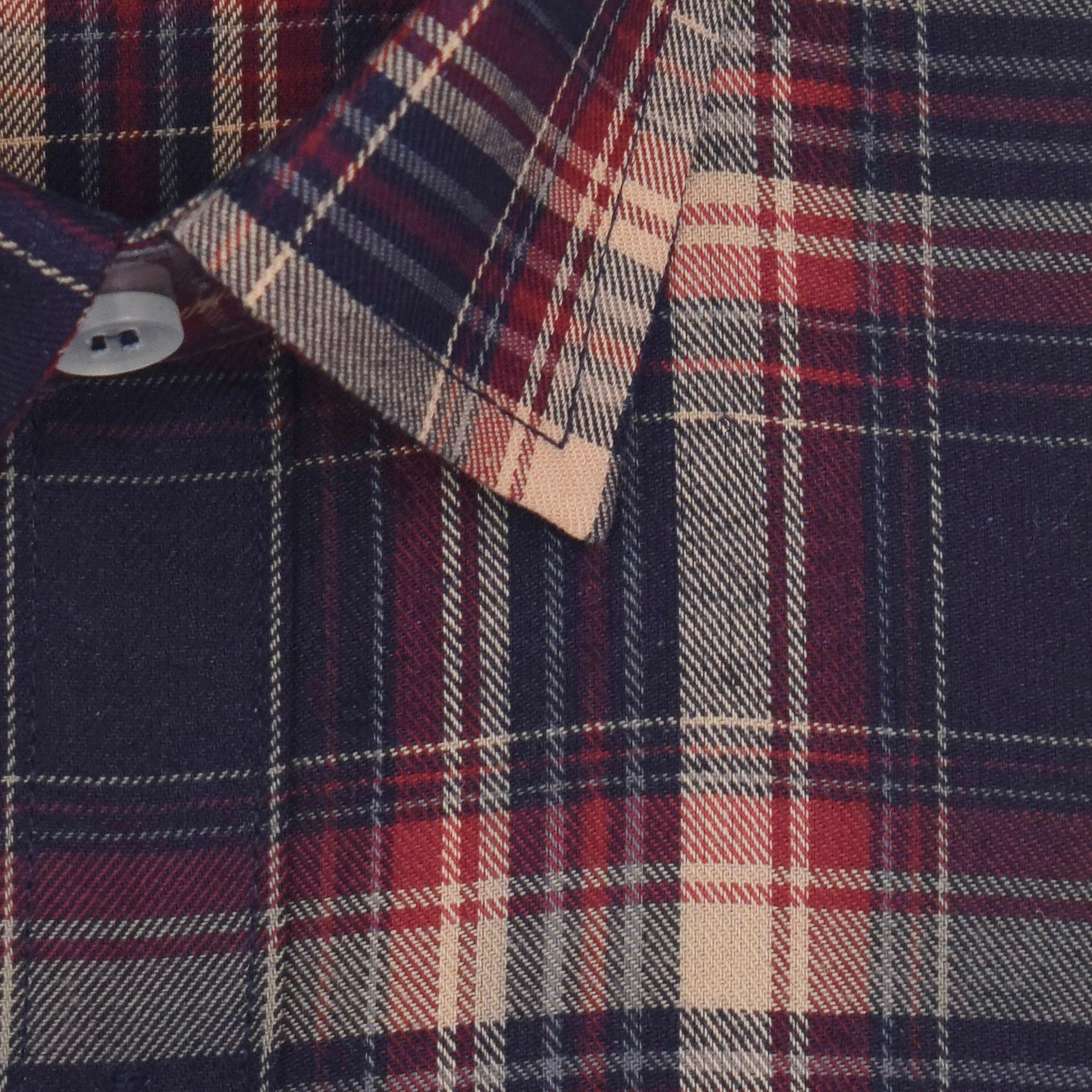 Men's 100% Cotton Madras Checkered Half Sleeves Shirt (Multicolor)