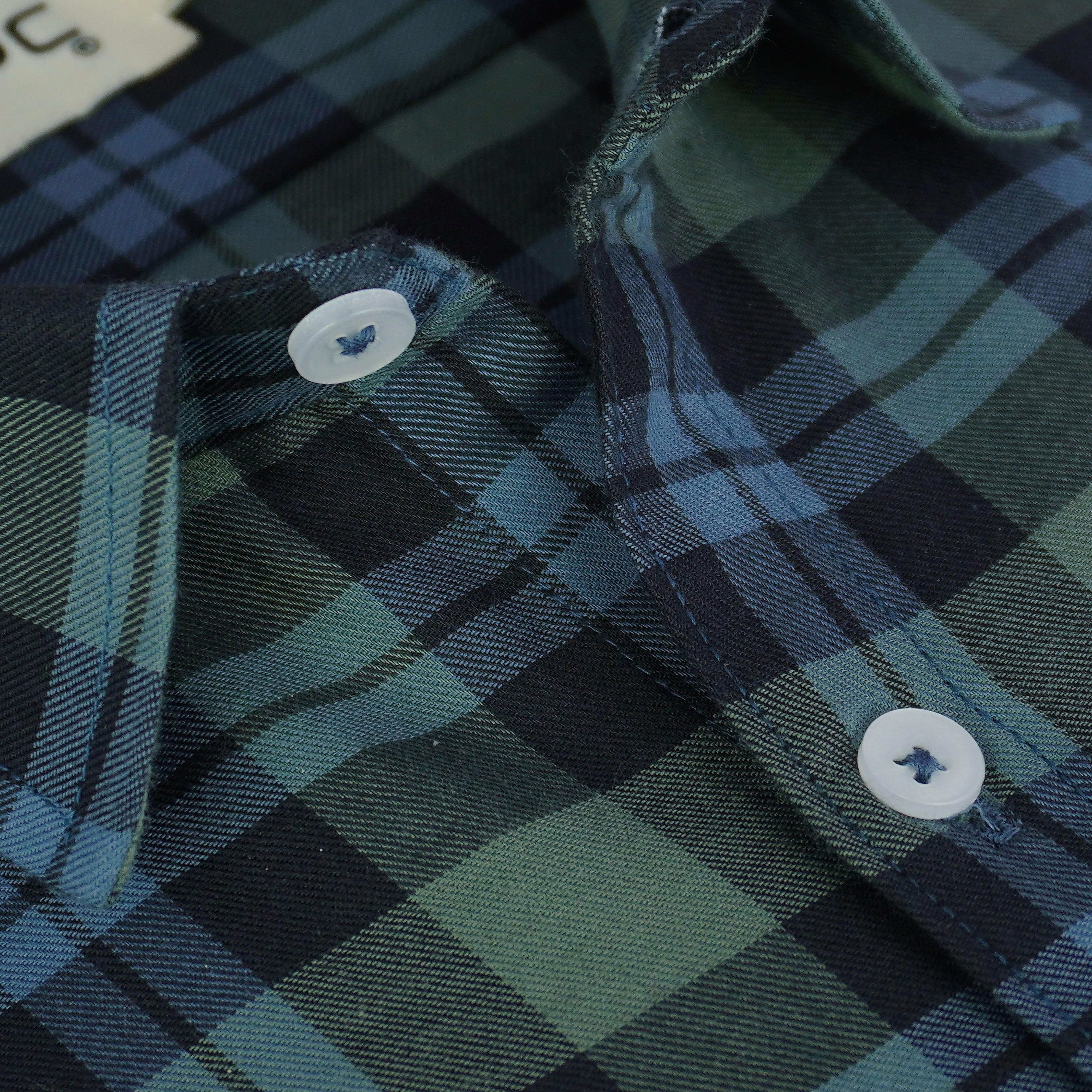 Men's 100% Cotton Tartan Checkered Half Sleeves Shirt (Multicolor)